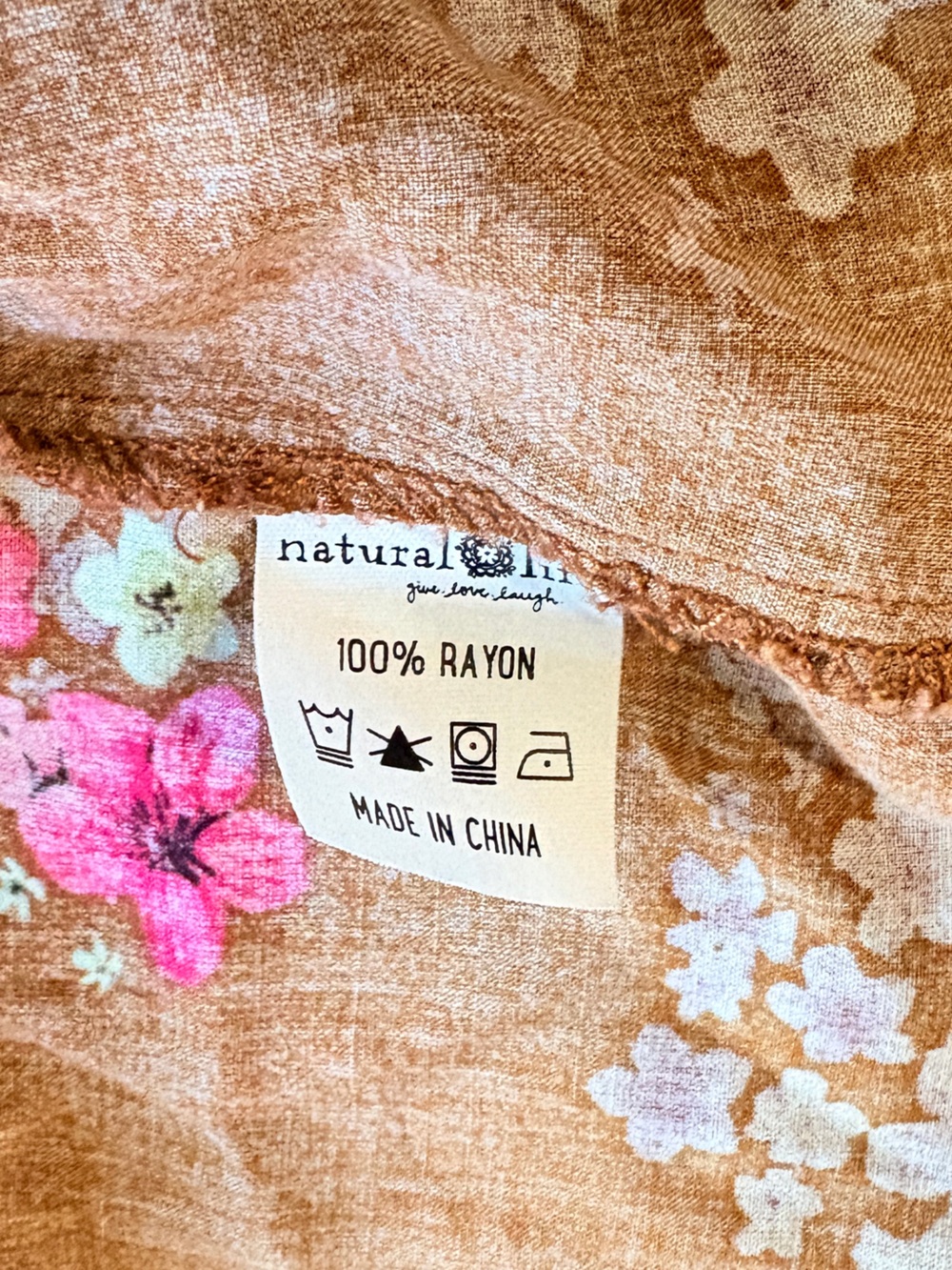 NATURAL LIFE Tiered Floral Boho Retro Maxi Dress Medium - Picture 7 of 7